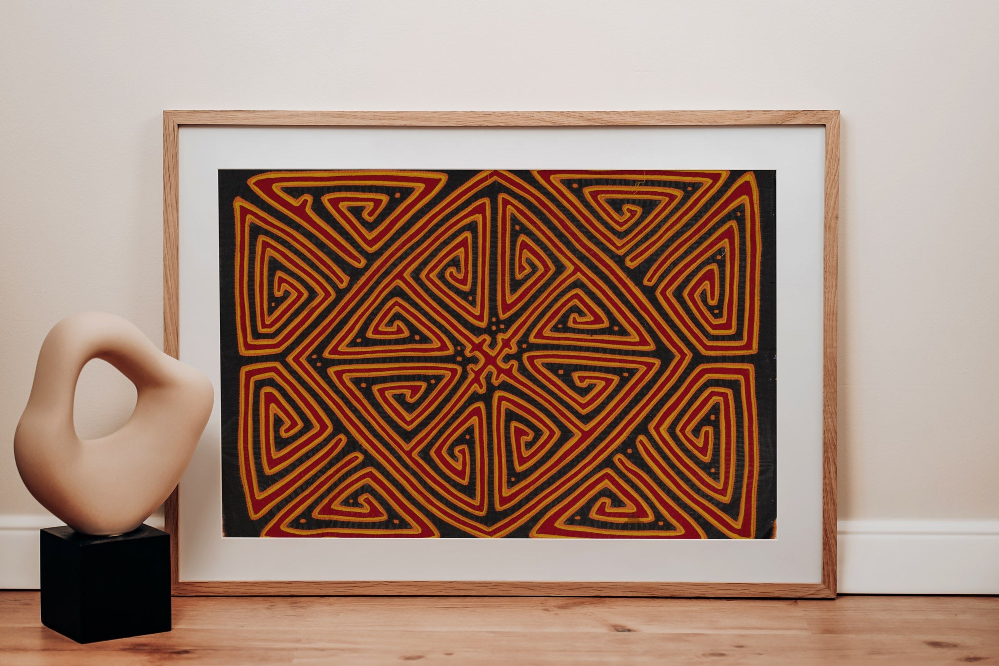 Vintage Greek Key Design Mola