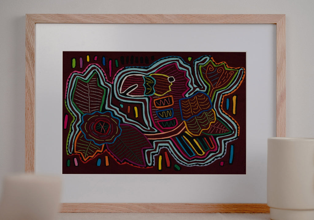 Burgundy and Turquoise Mango Loving Parrot Bird Mola