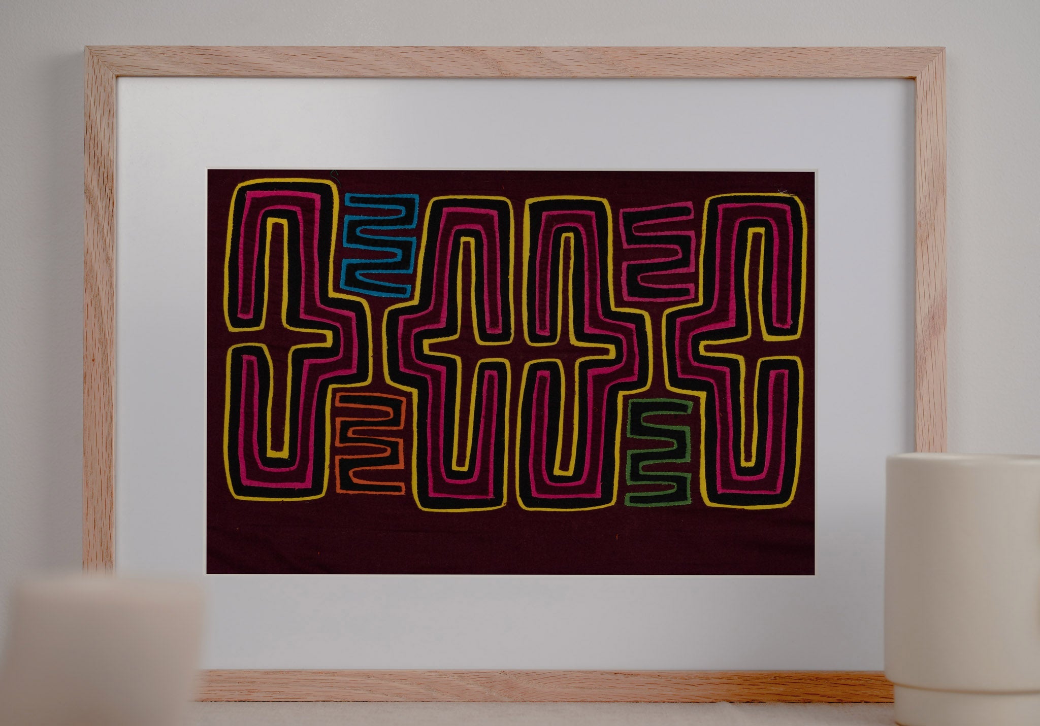Purple and Yellow Classic Mola