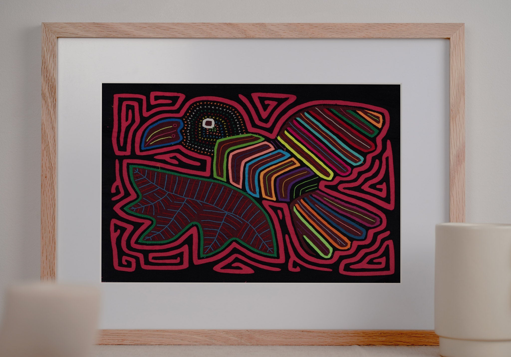 Rosy Red Peace Dove Bird with Olive Branch Mola