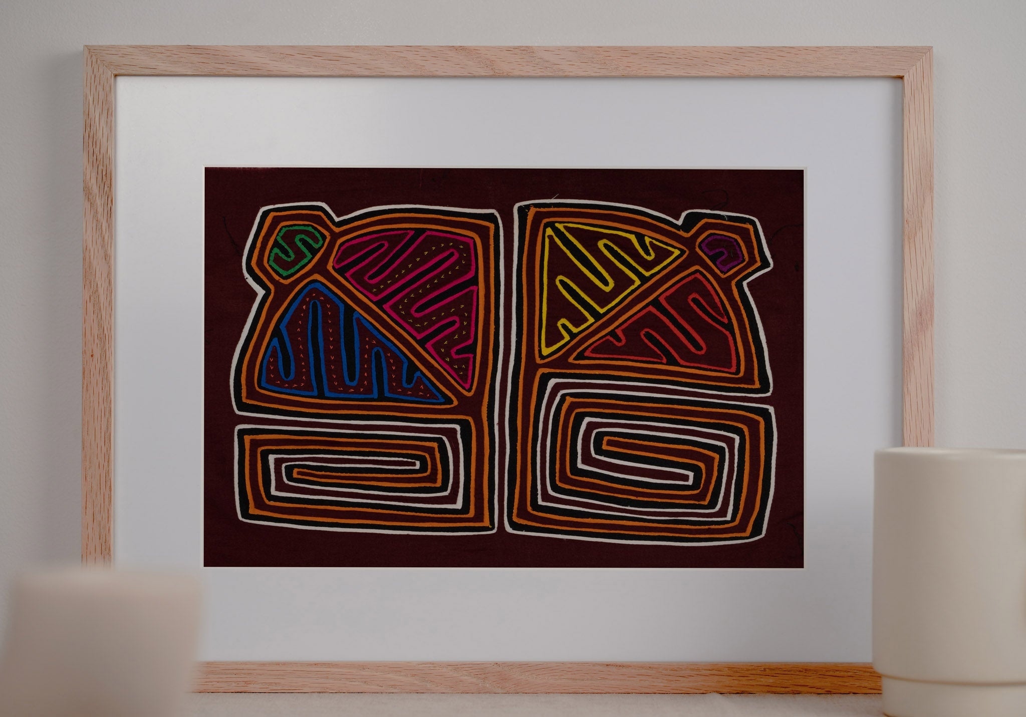 Orange And Burgundy Stingray Kite Mola