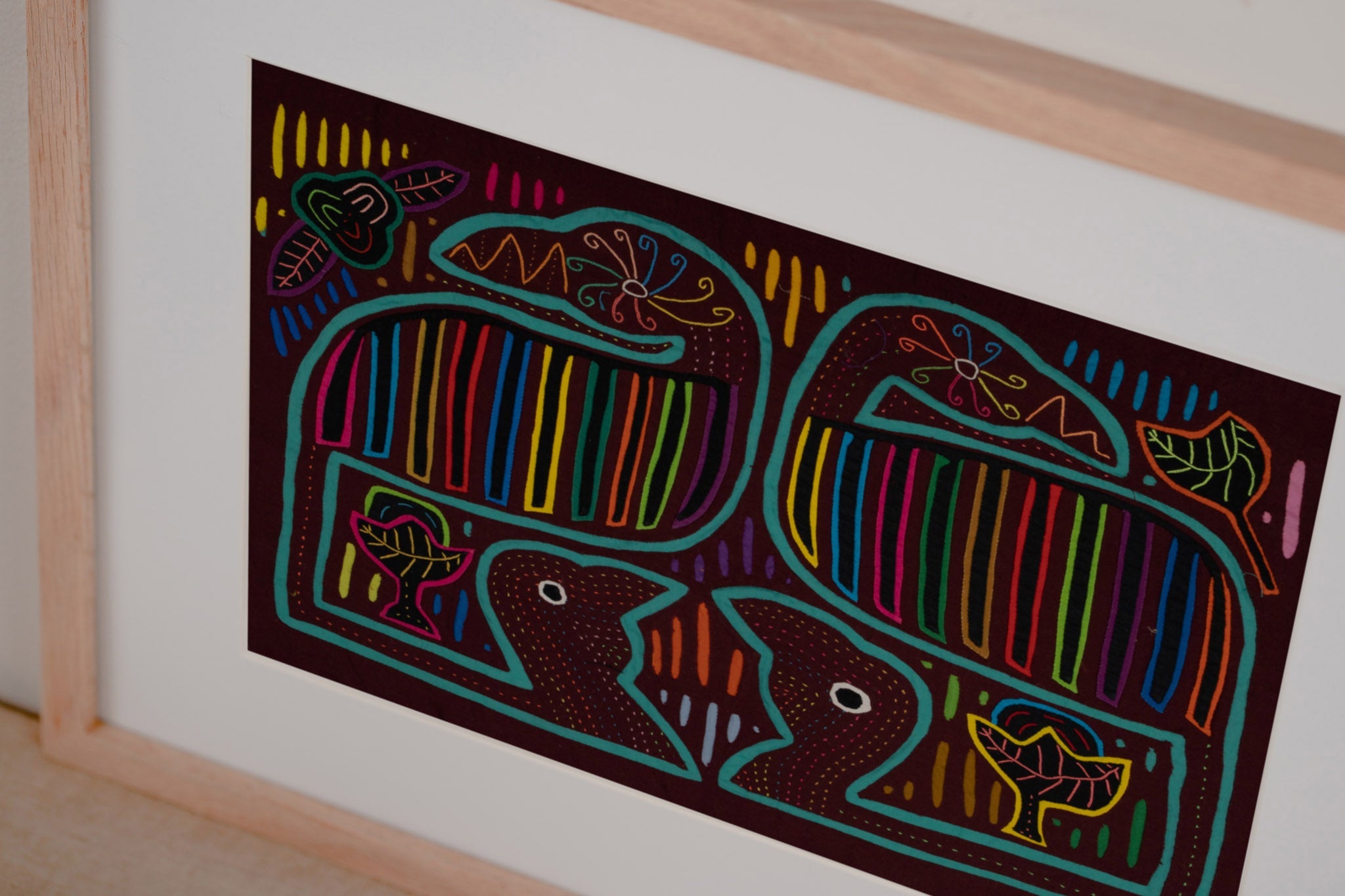 Burgundy And Aqua Waterfowl Family Affair Mola