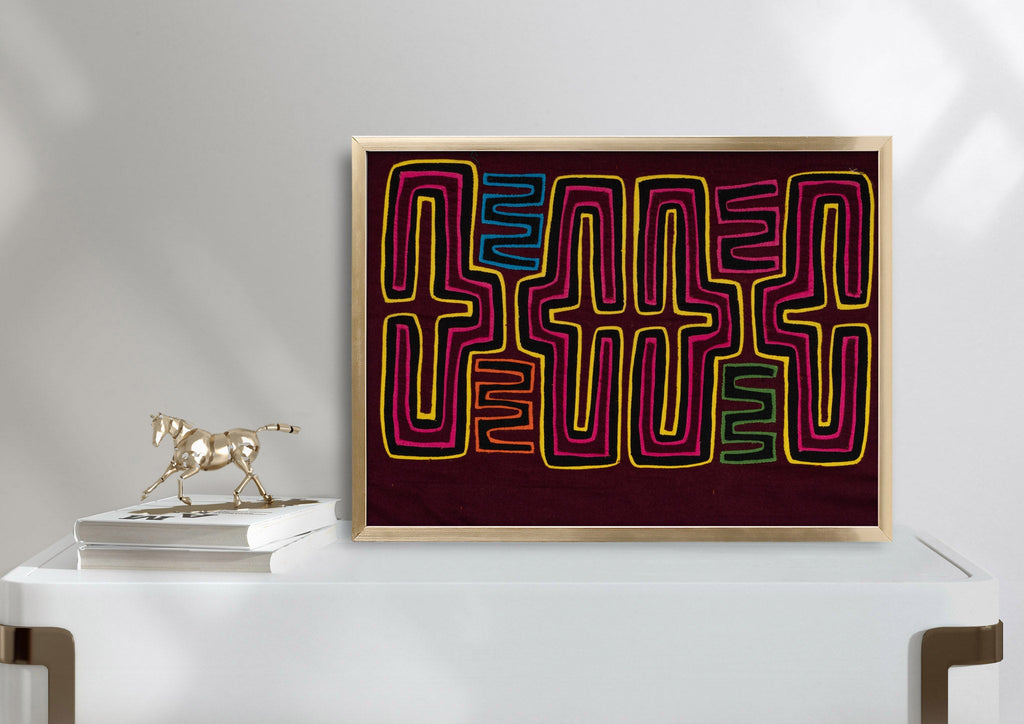 Purple and Yellow Classic Mola