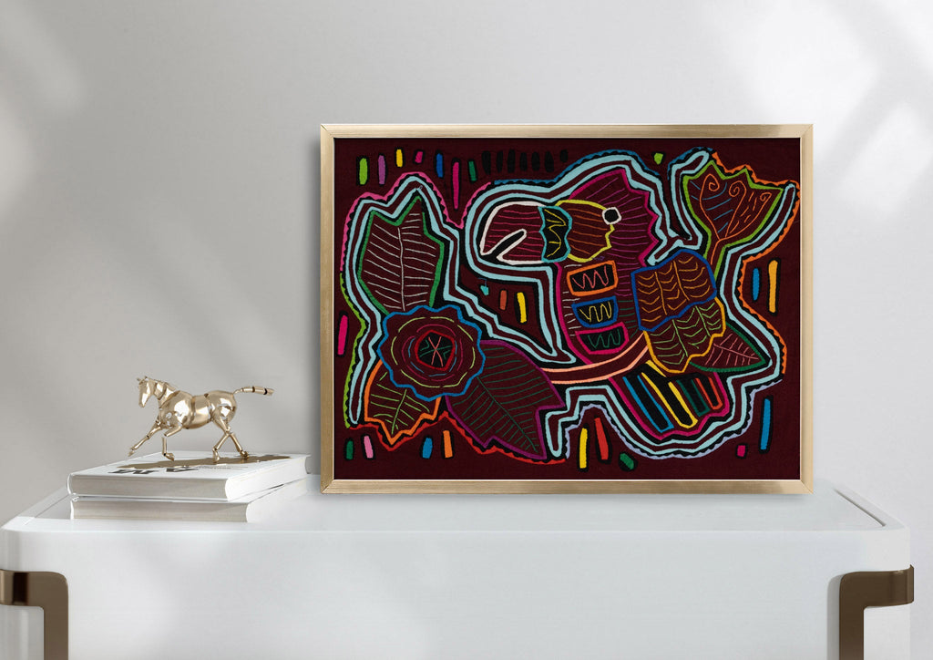 Burgundy and Turquoise Mango Loving Parrot Bird Mola