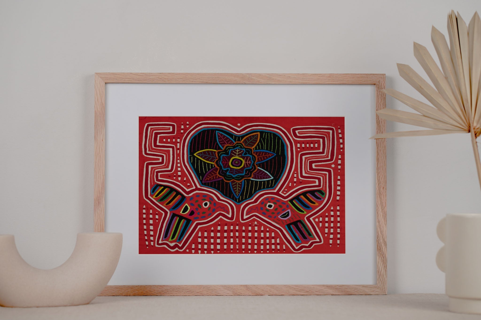 Lovebird And Heart Mola