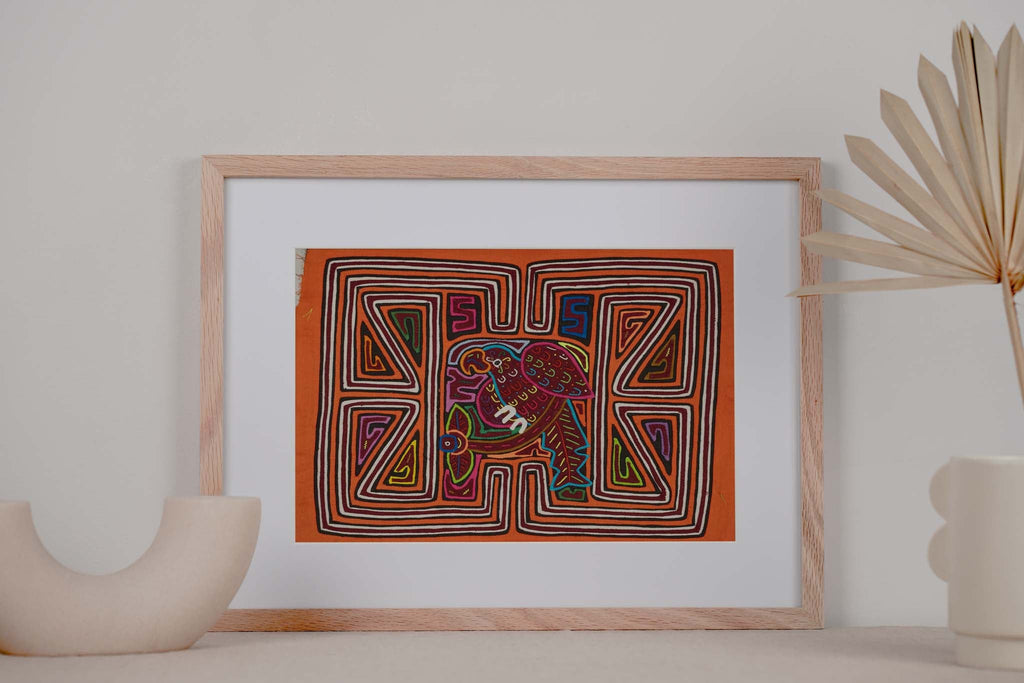 Orange And White Parrot Birdcage Mola