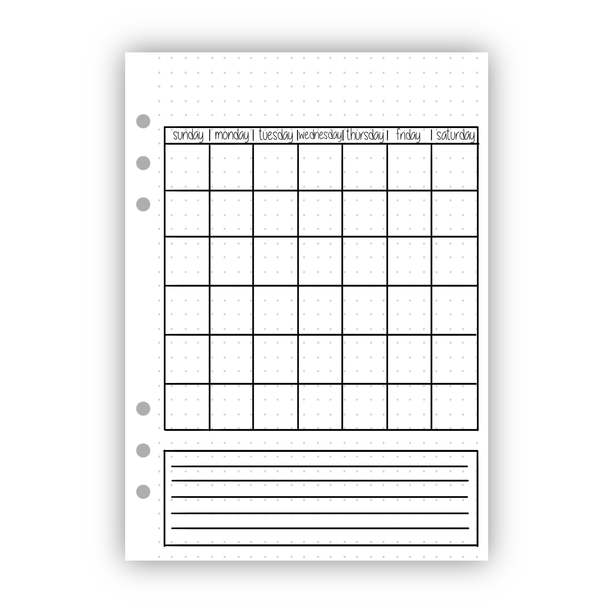 Monthly Overview Tracker