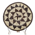 Black And White Diamond Point Basket Plate