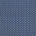 Gold Stars on Navy Foiled Spandex | Blue Moon Fabrics