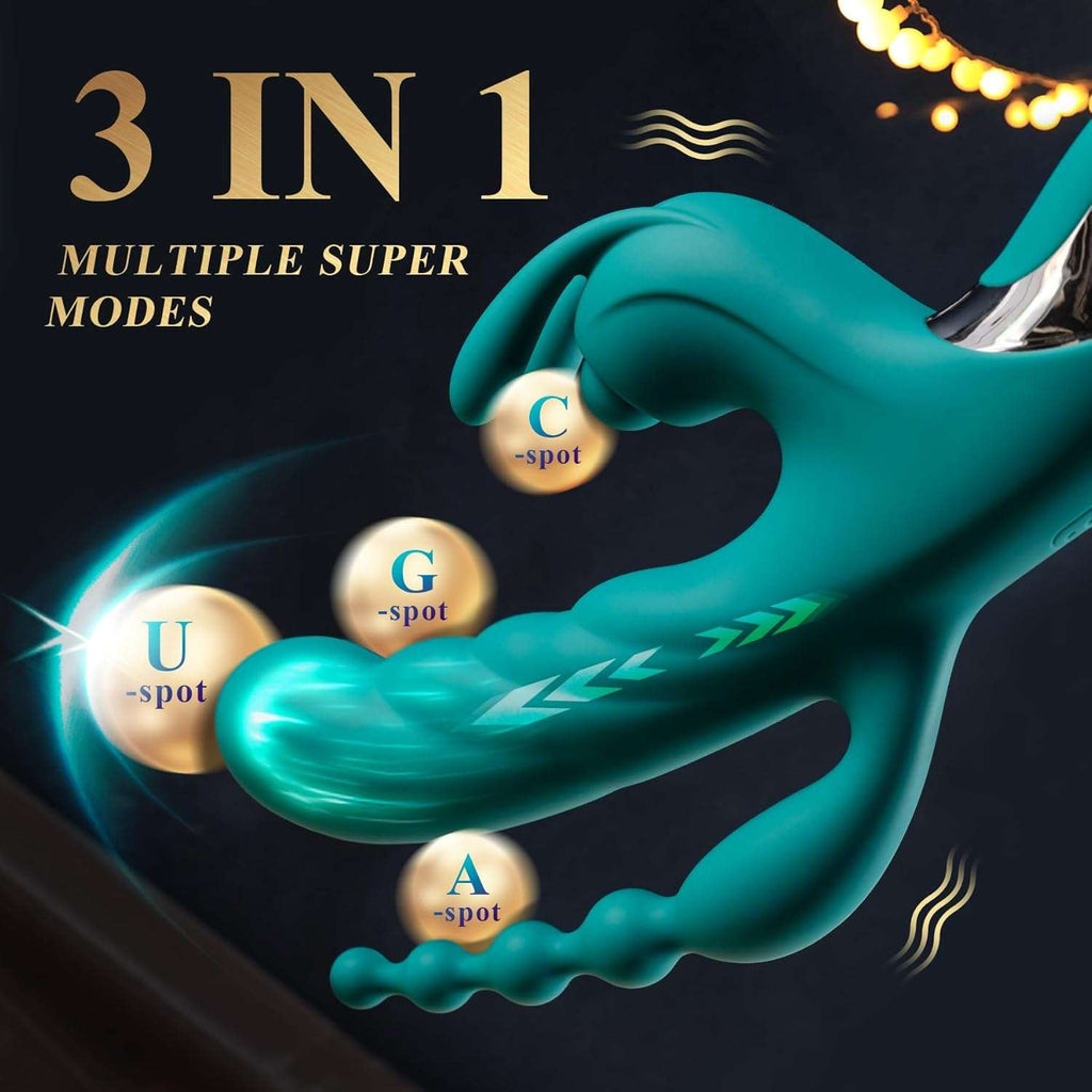 Nimbus Tri-Action Anal Beads and Clit Rabbit Vibrator