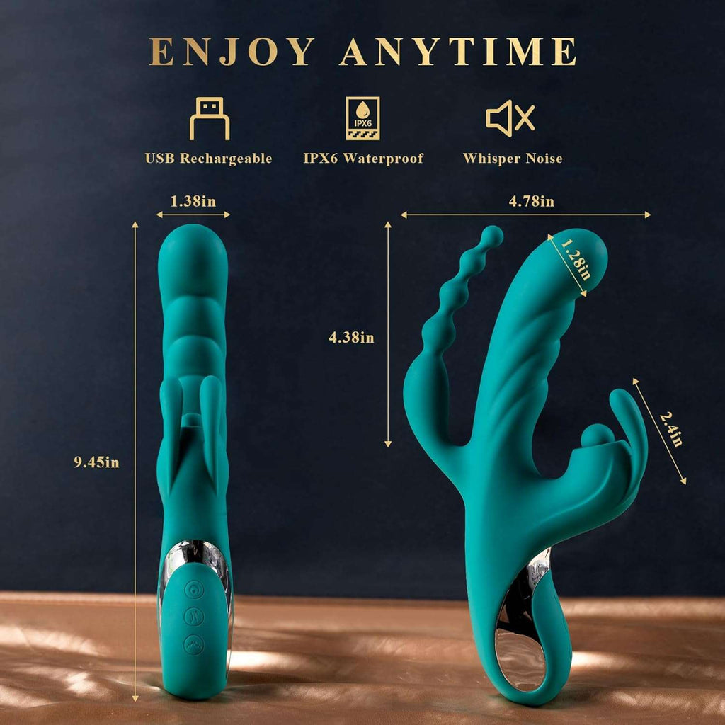 Nimbus Tri-Action Anal Beads and Clit Rabbit Vibrator