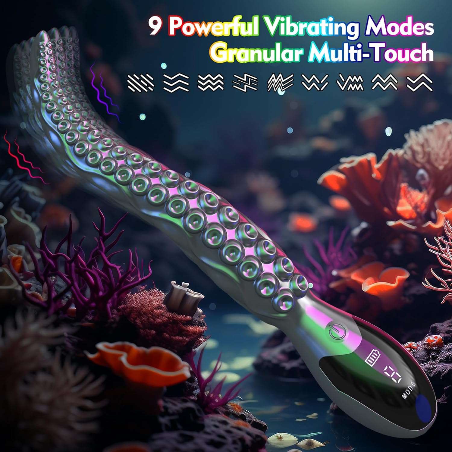 OctoVibe Tentacle Vibrating Dildo – 9 Modes