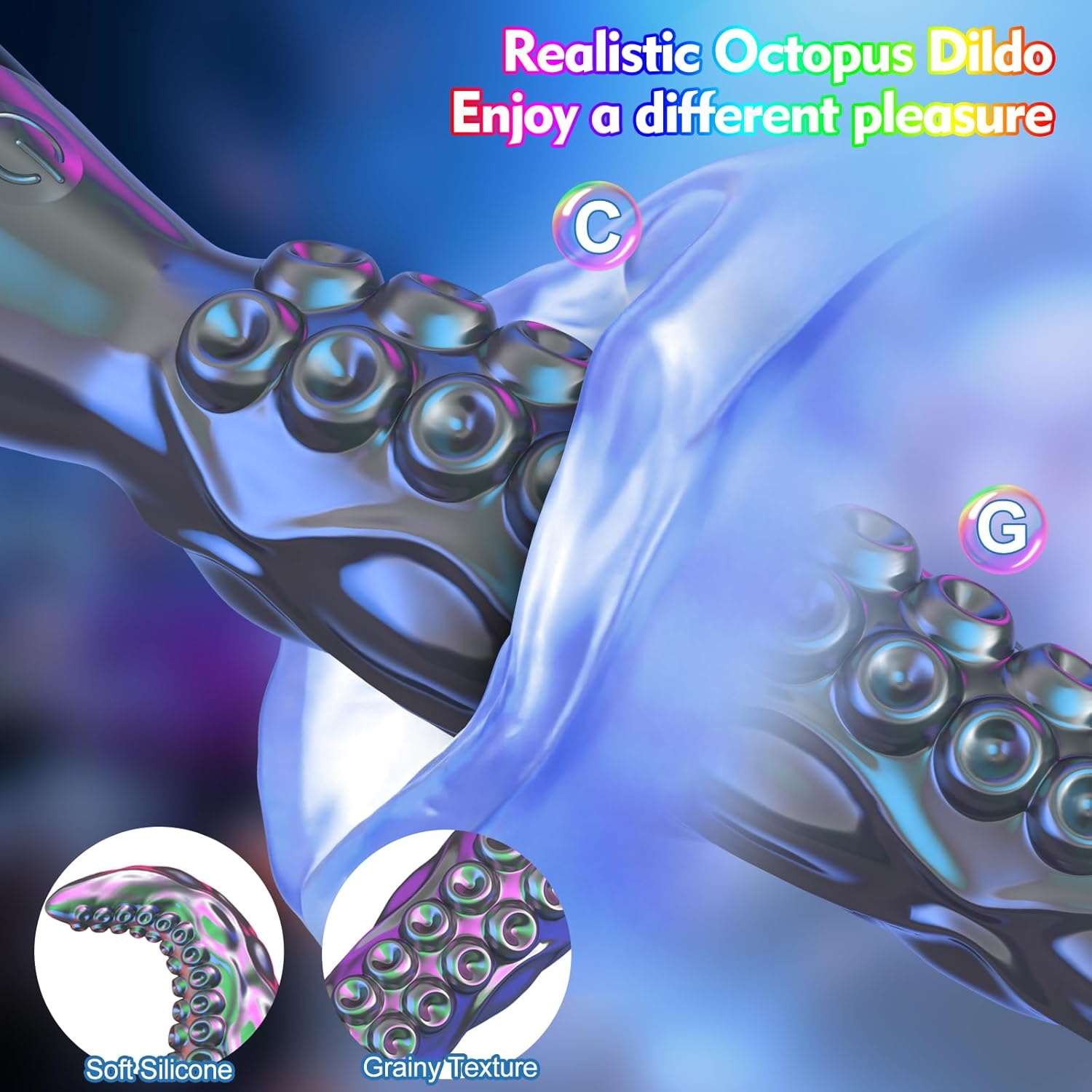 OctoVibe Tentacle Vibrating Dildo – 9 Modes