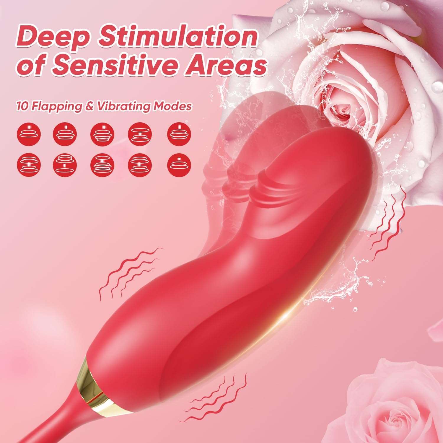 OrchidRush Rose G-Spot Clitoral Vibrator