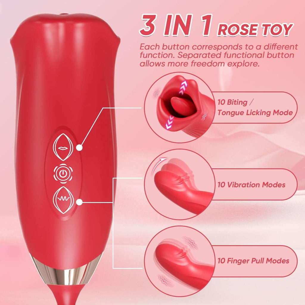 OrchidRush Rose G-Spot Clitoral Vibrator