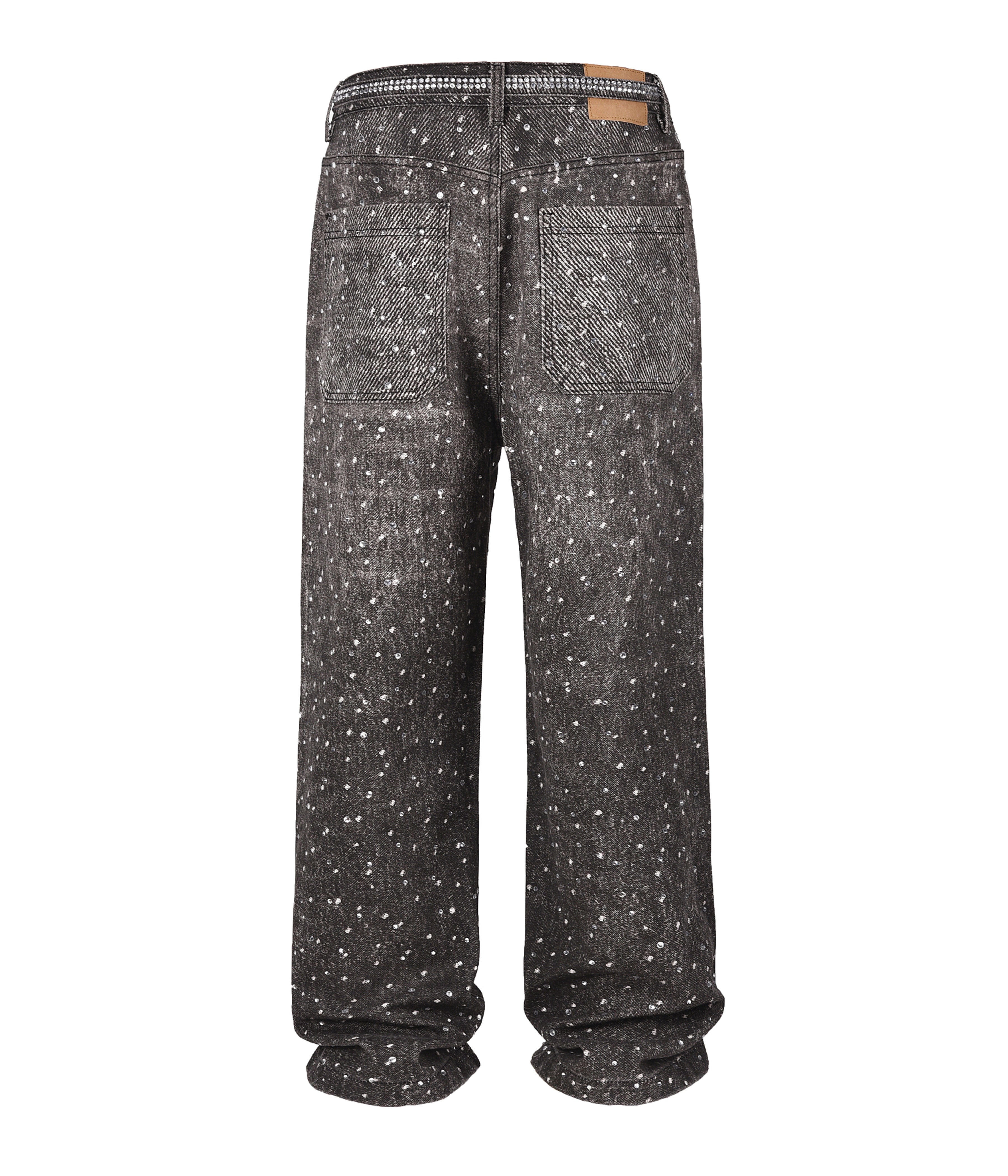 NOIR RHINESTONE DENIM