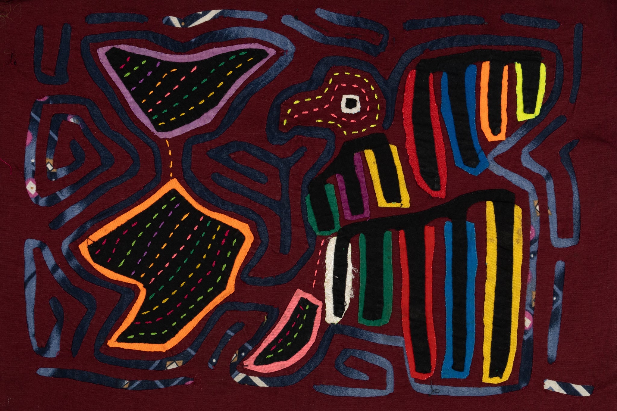 Burgundy Peace Dove Mola