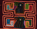 Orange And Black Parrot Mola