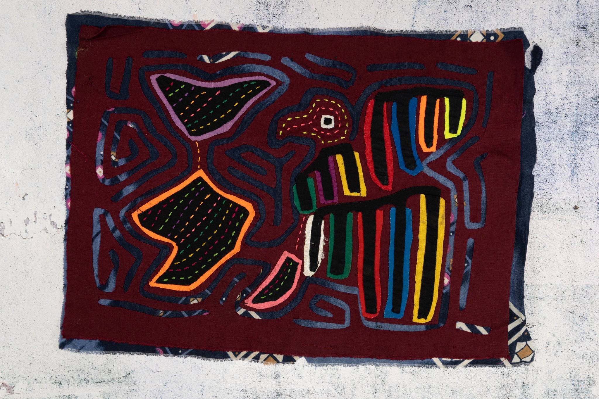 Burgundy Peace Dove Mola