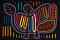 Winged Purple Jungle Bird Mola