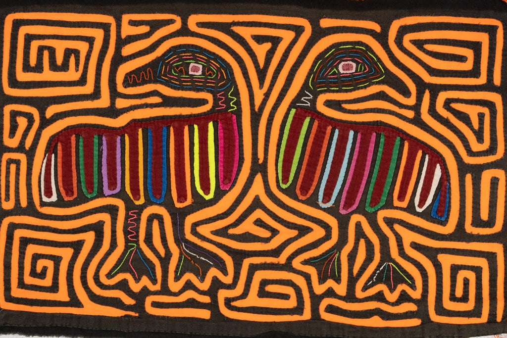 Optical Illusion Neon Orange Bird Mola