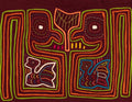 Gossip Bird With Children Mola