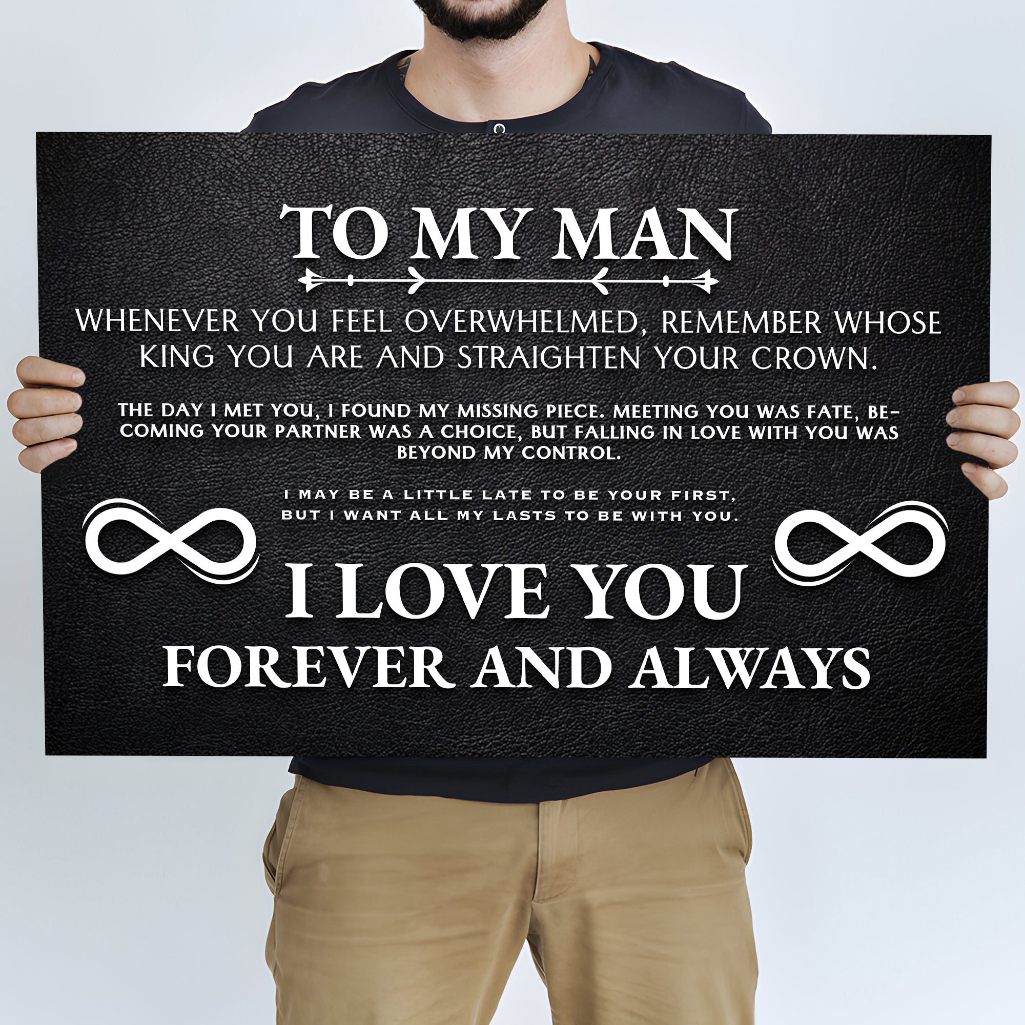 To My Man Father's Day Gift Sign II