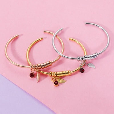Birthstone Crystal Charm Bracelet