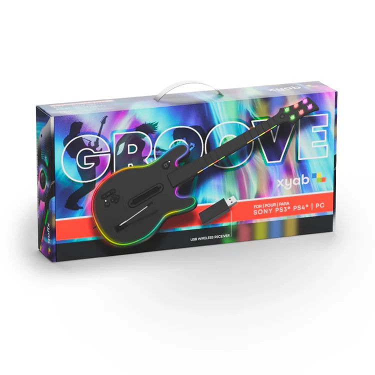 Controlador de guitarra inalámbrico GROOVE para PS3, PS4 y PC