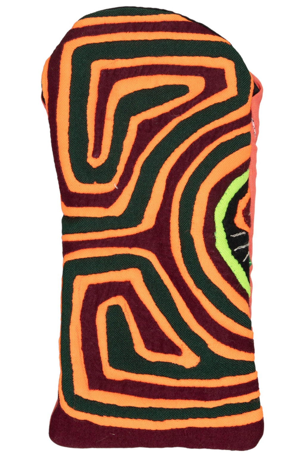 Mola Eyeglass Sleeve Orange & Green