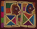 Rainbow Faces Mola