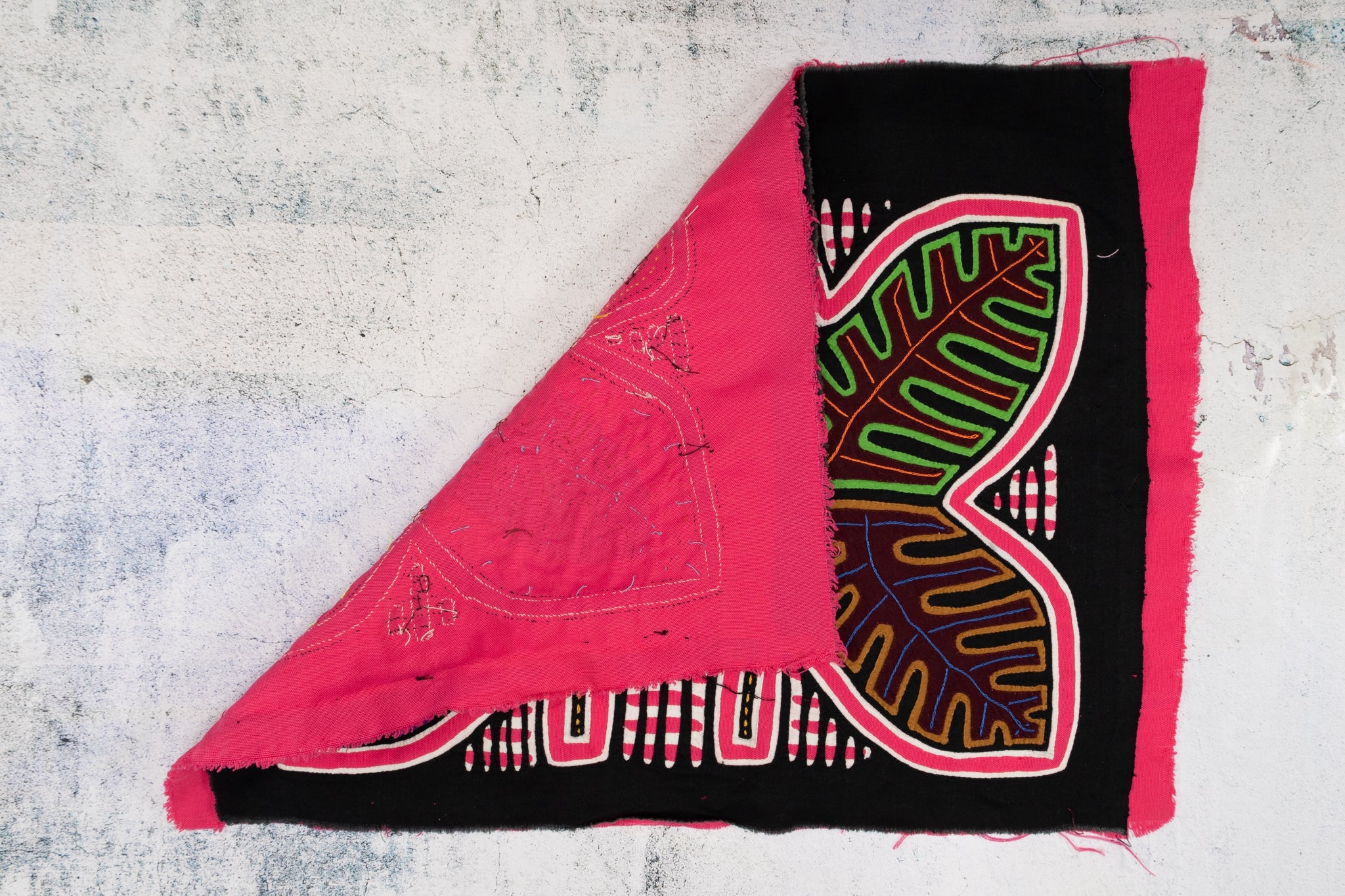 Pink Tropical Palm Frond Leaves Mola