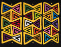 Black And Golden Bowtie Mola