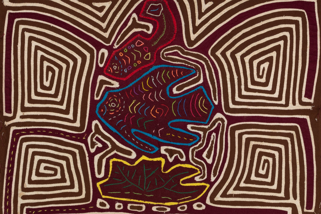 Vintage Tropical Fish and Bird Mola