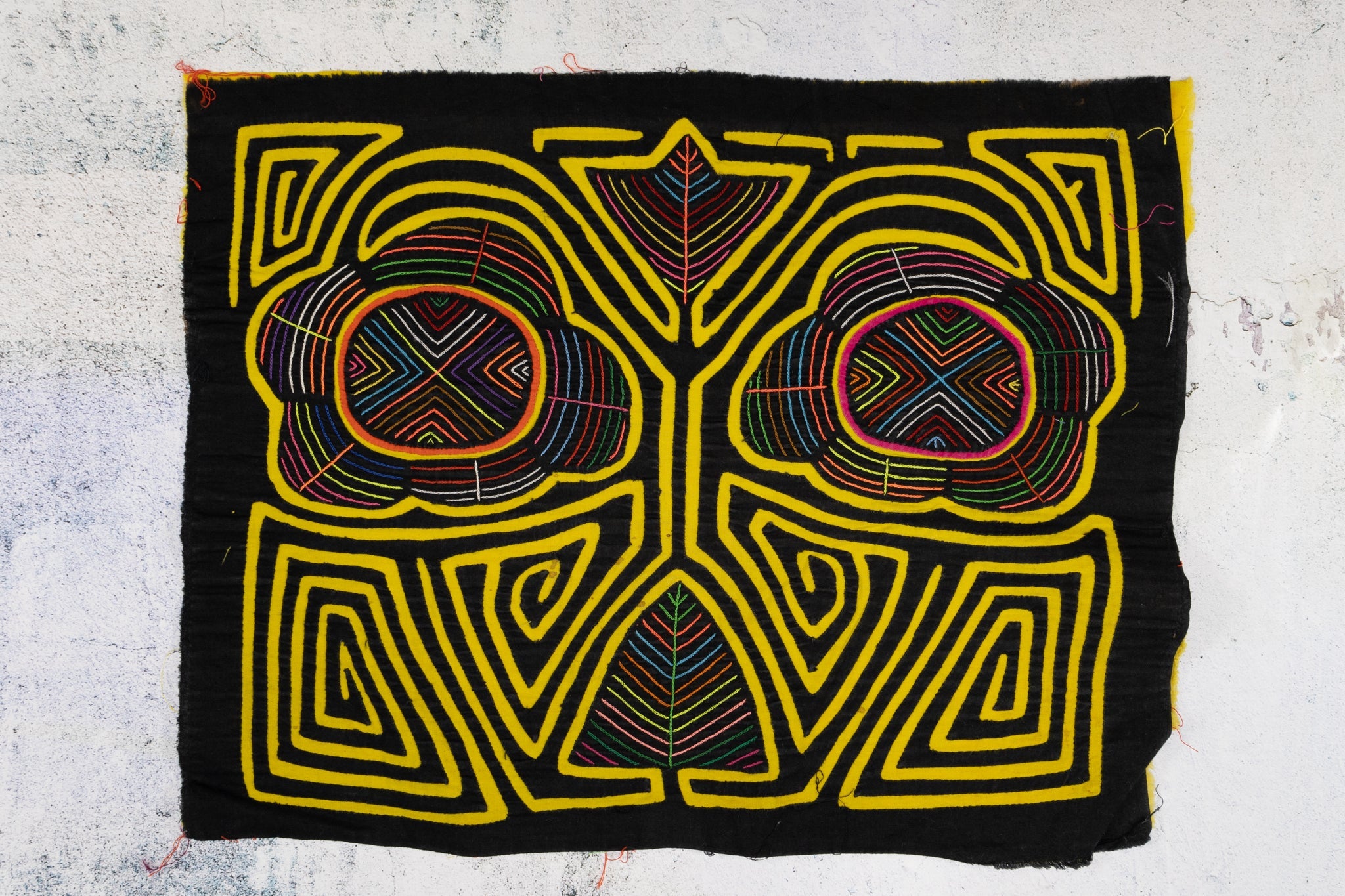 Black and Yellow Fancy Dan with Spinner Hands Mola
