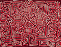 Vintage Red and White Anchor Mola