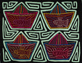 Black And Turqouise Sailboat And Fish Mola