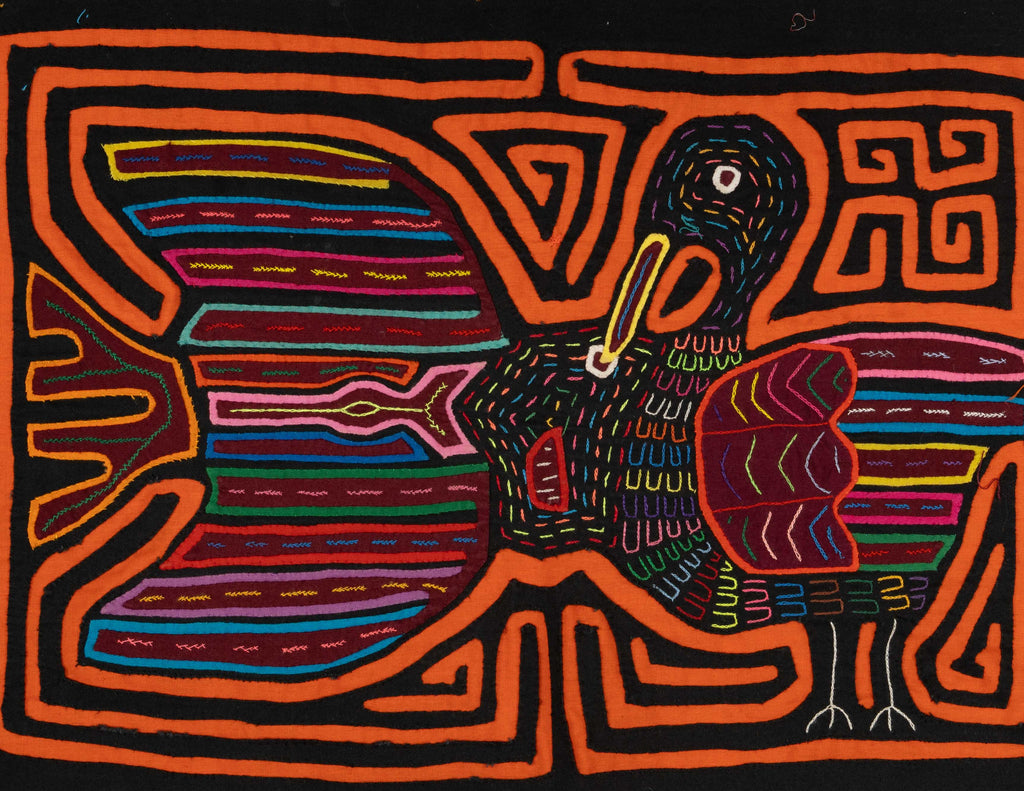 Orange And Black Pelican Bird Mola