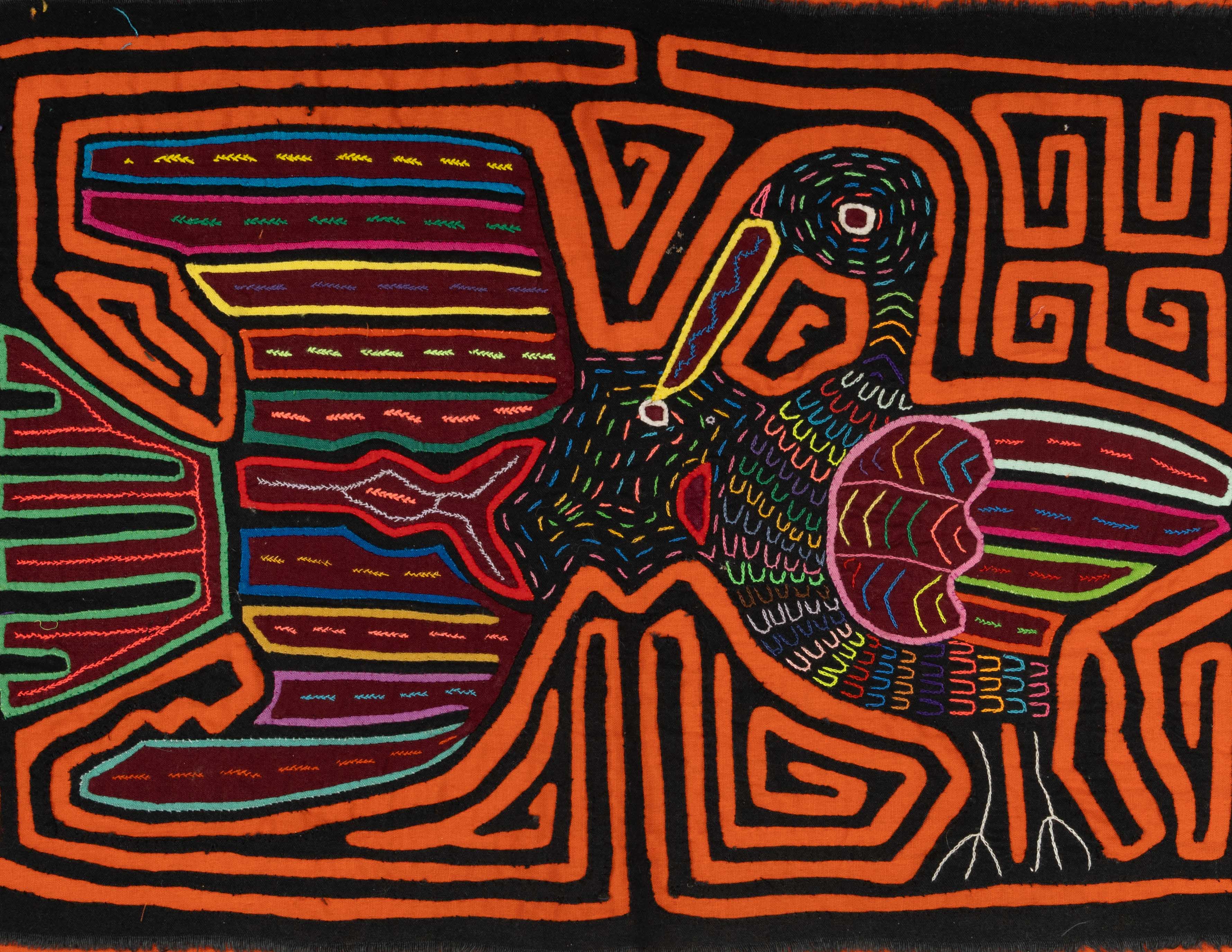 Black And Orange Pelican Bird Mola
