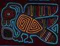 Maroon And Turquoise Goose Bird Mola