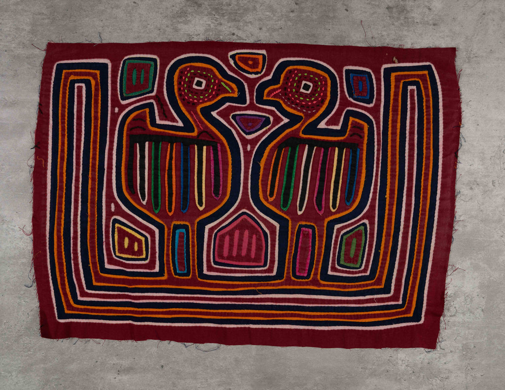 Burgundy Orange And Blue Gossip Bird Mola