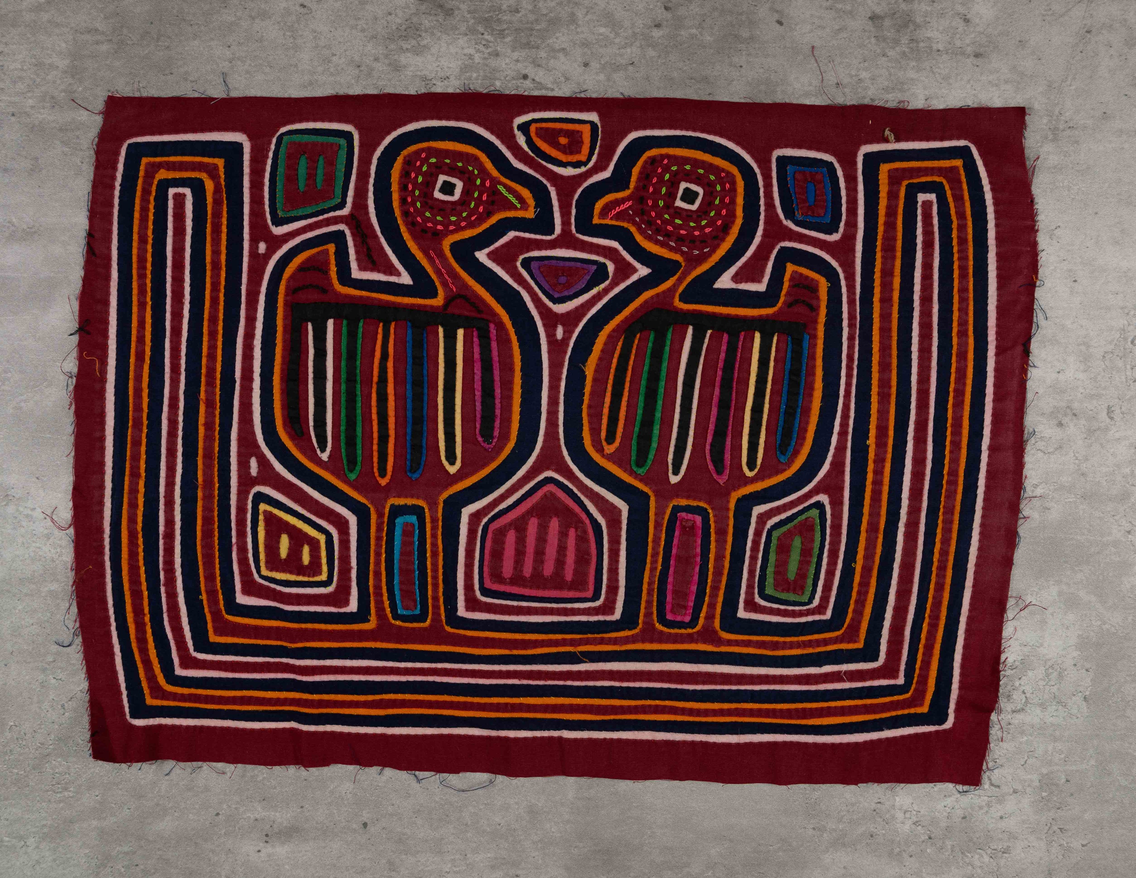 Burgundy Orange And Blue Gossip Bird Mola
