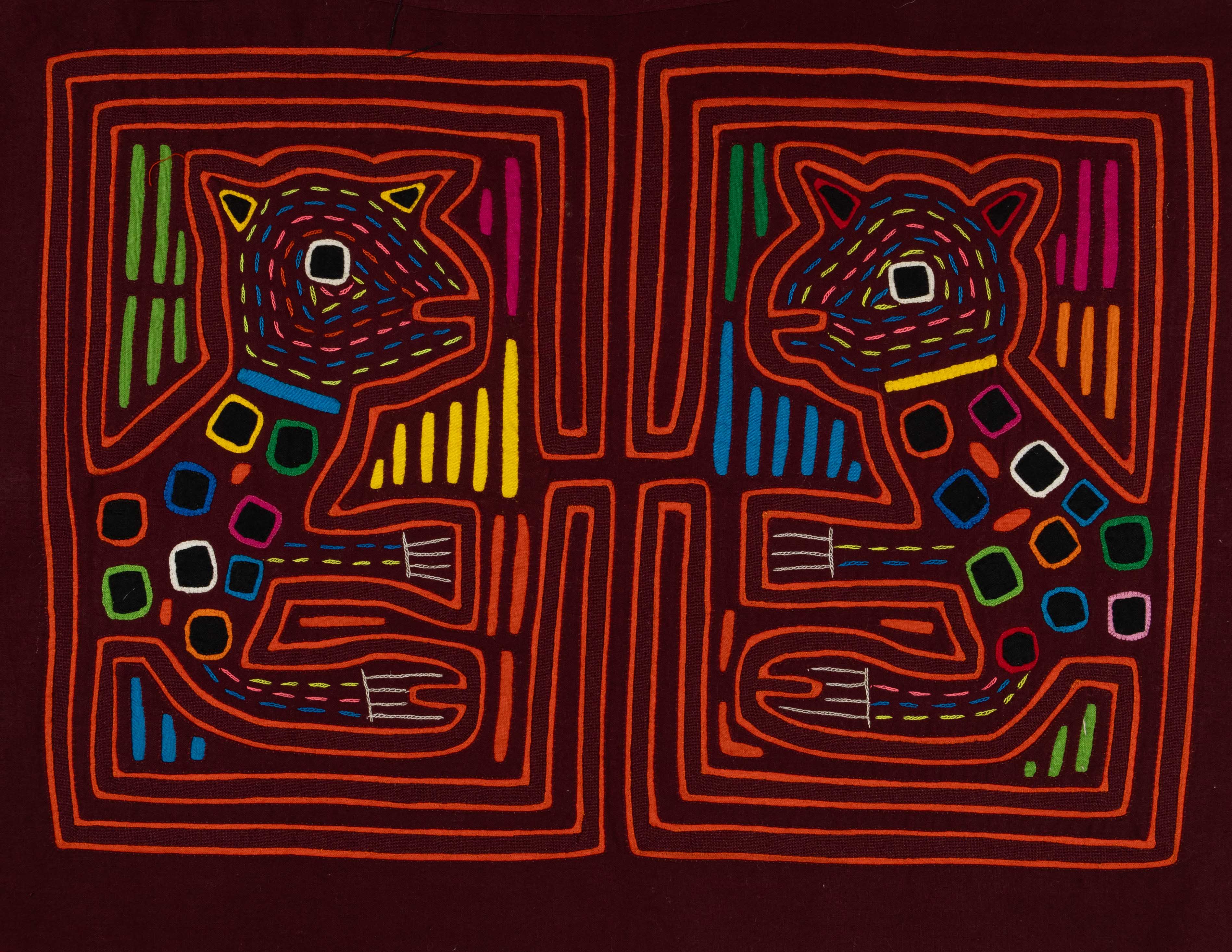 Maroon And Orange Puppy Dog Mola