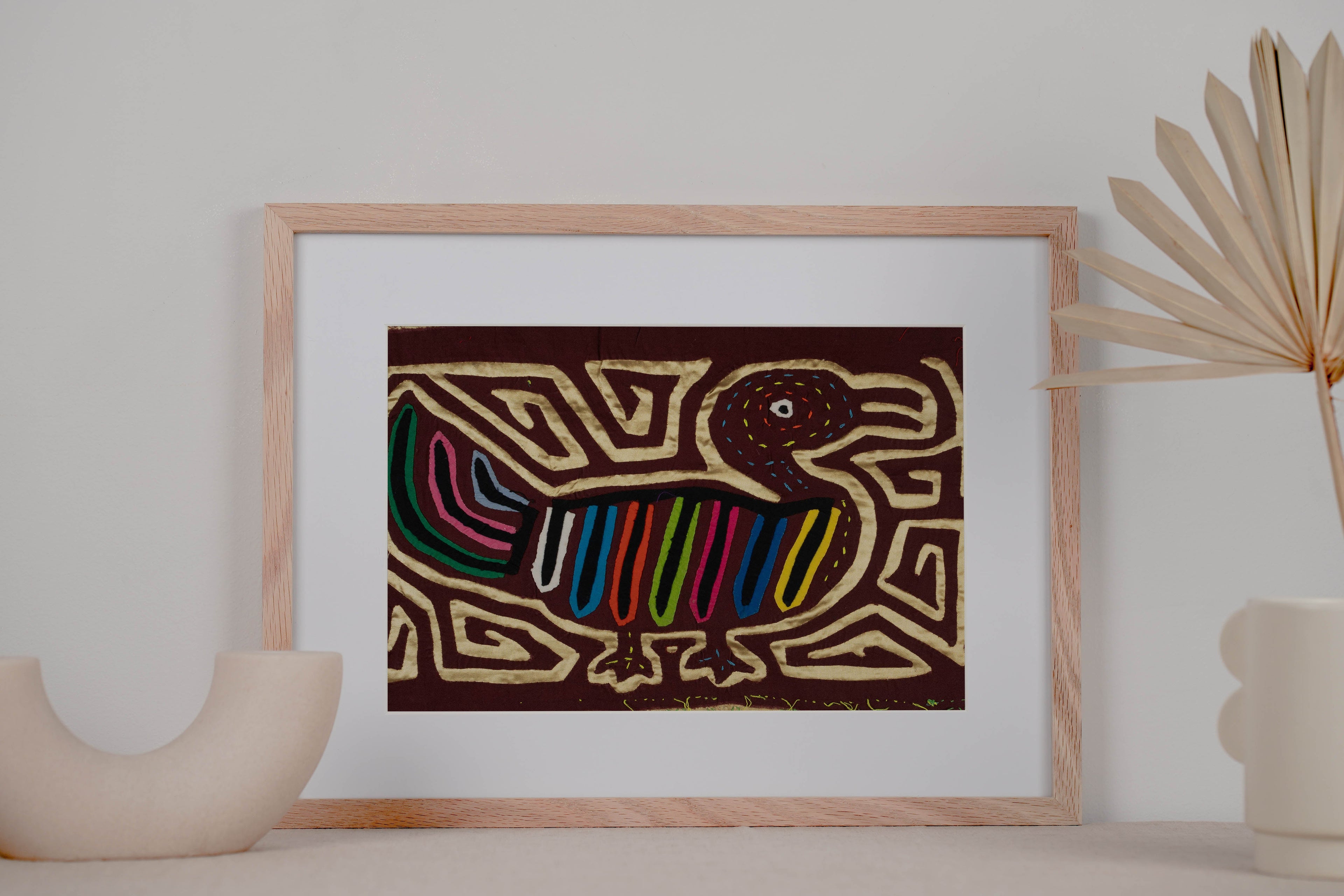 Burgundy And Gold Duck Walk Mola