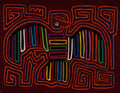 Burgundy Orange And Blue Peek-A-Boo Bird Mola