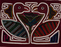 Burgundy And White Gossip Swans Mola