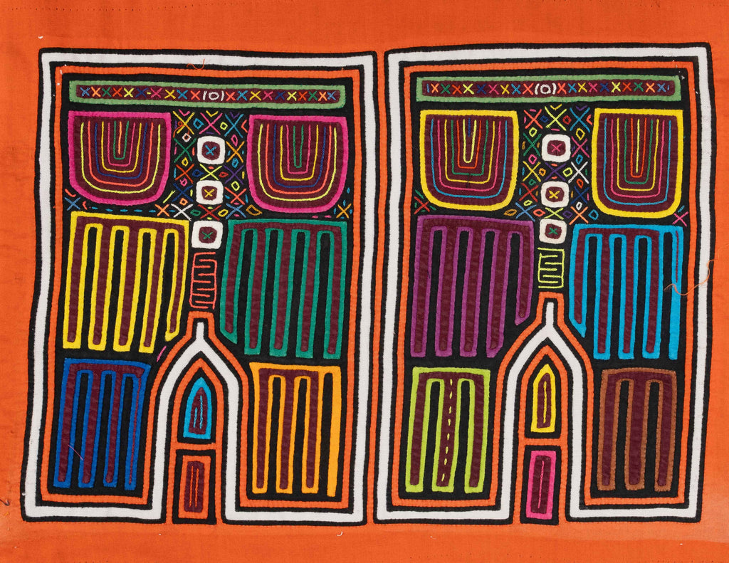 Orange And White Rainbow Designer Jeans Mola