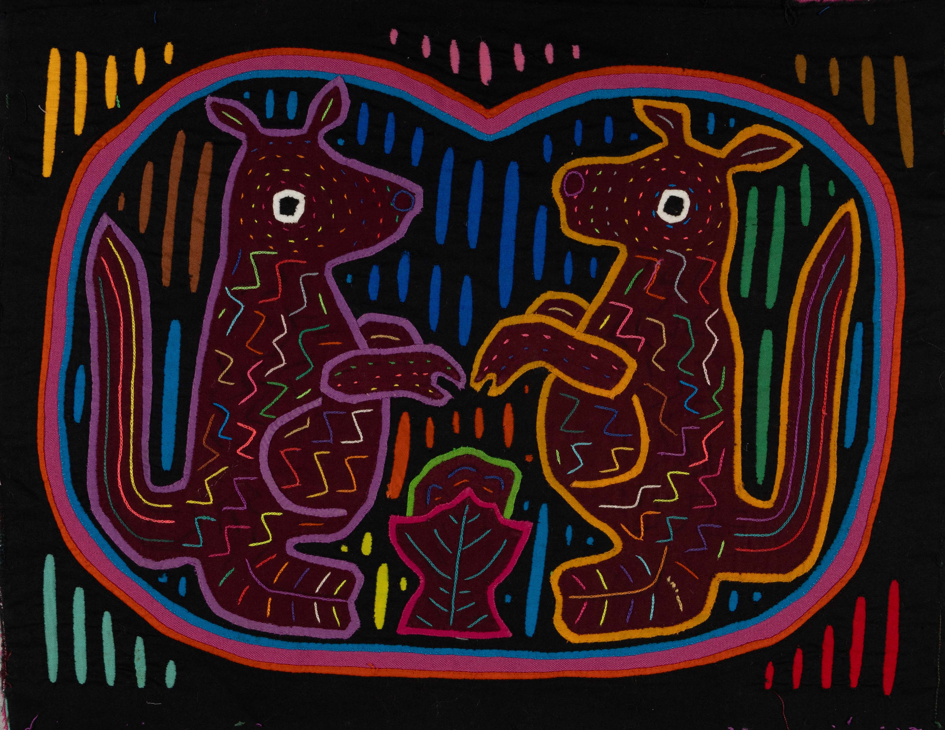 Black Blue And Purple Puppy Love Dog Mola