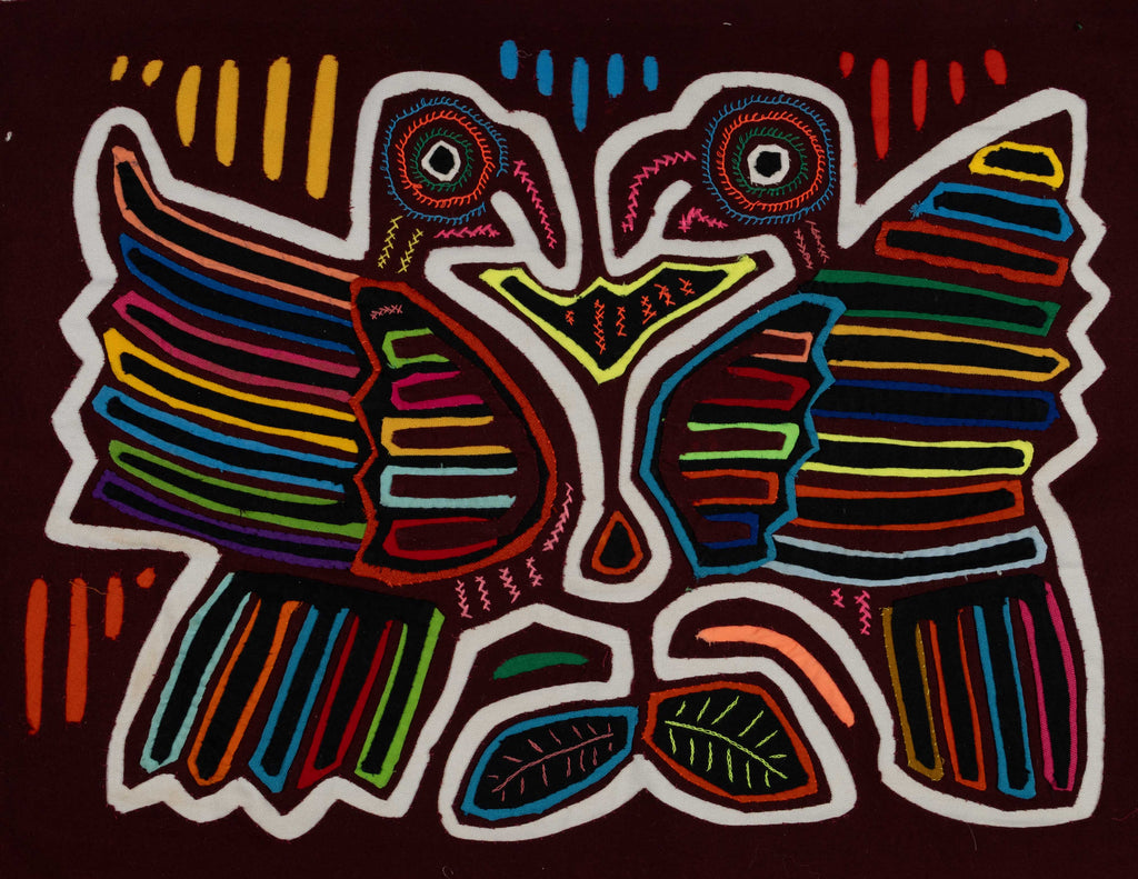 Burgundy And White Gossip Bird Mola