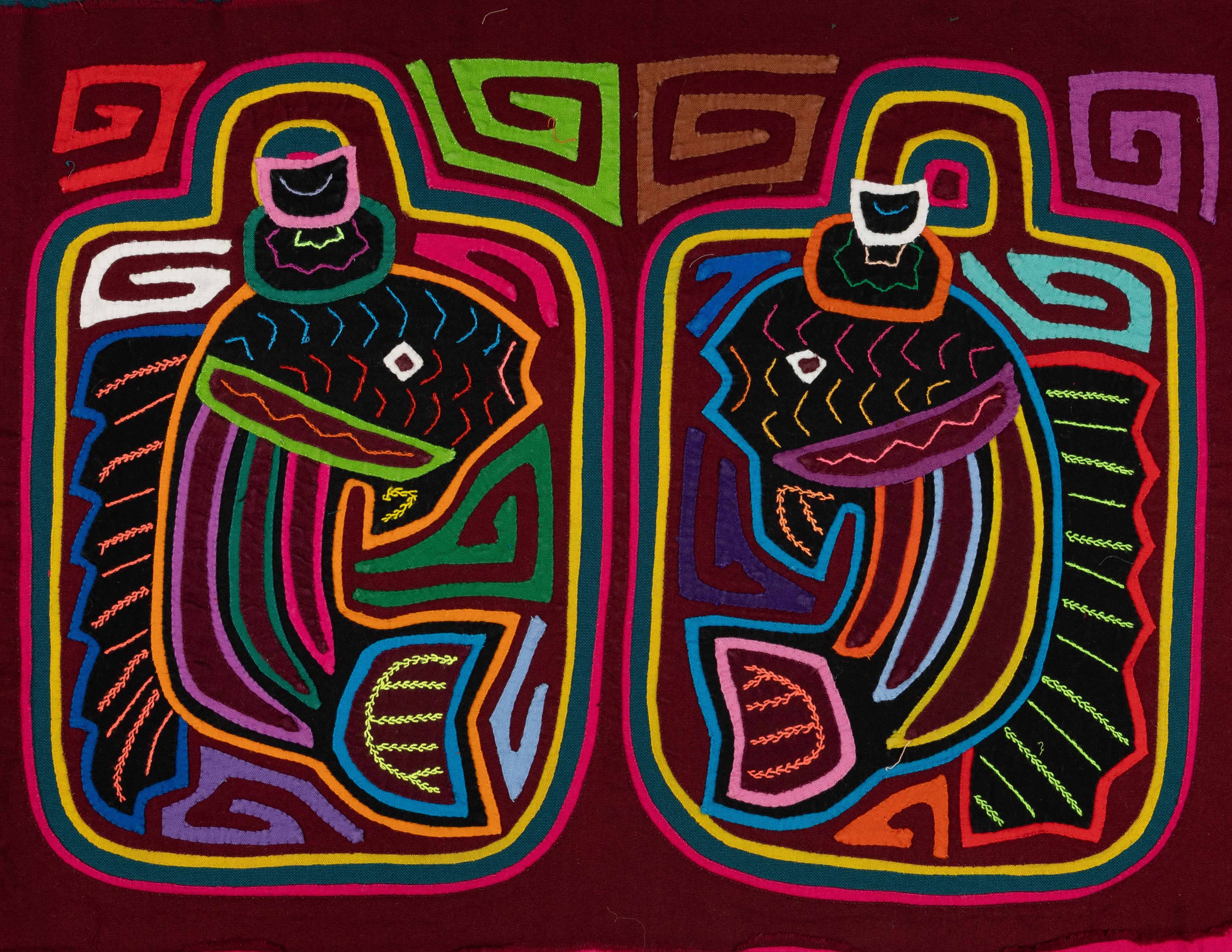 Burgundy And Rainbow Kuna Tuna Fish Mola